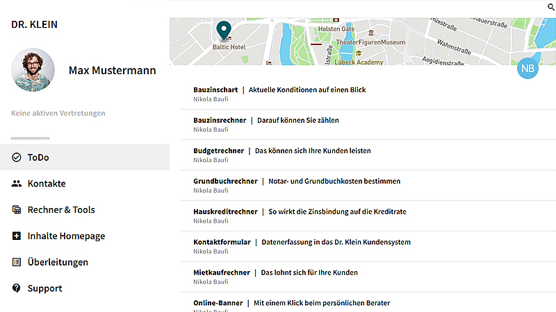 Partnerportal für den Baufinanzierungsprozess