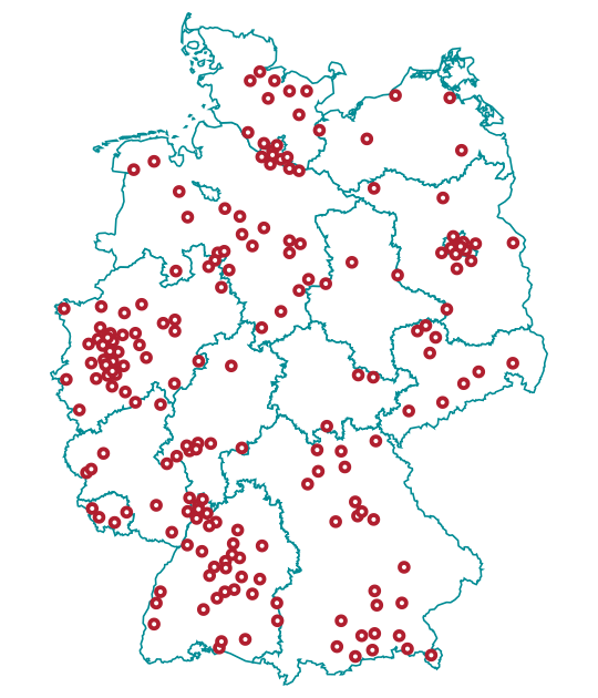 Bild: Dr. Klein Standorte in Deutschland