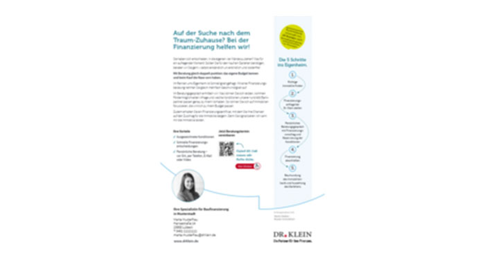 Beraterinformation mit Tippgeber-Link von Dr. Klein