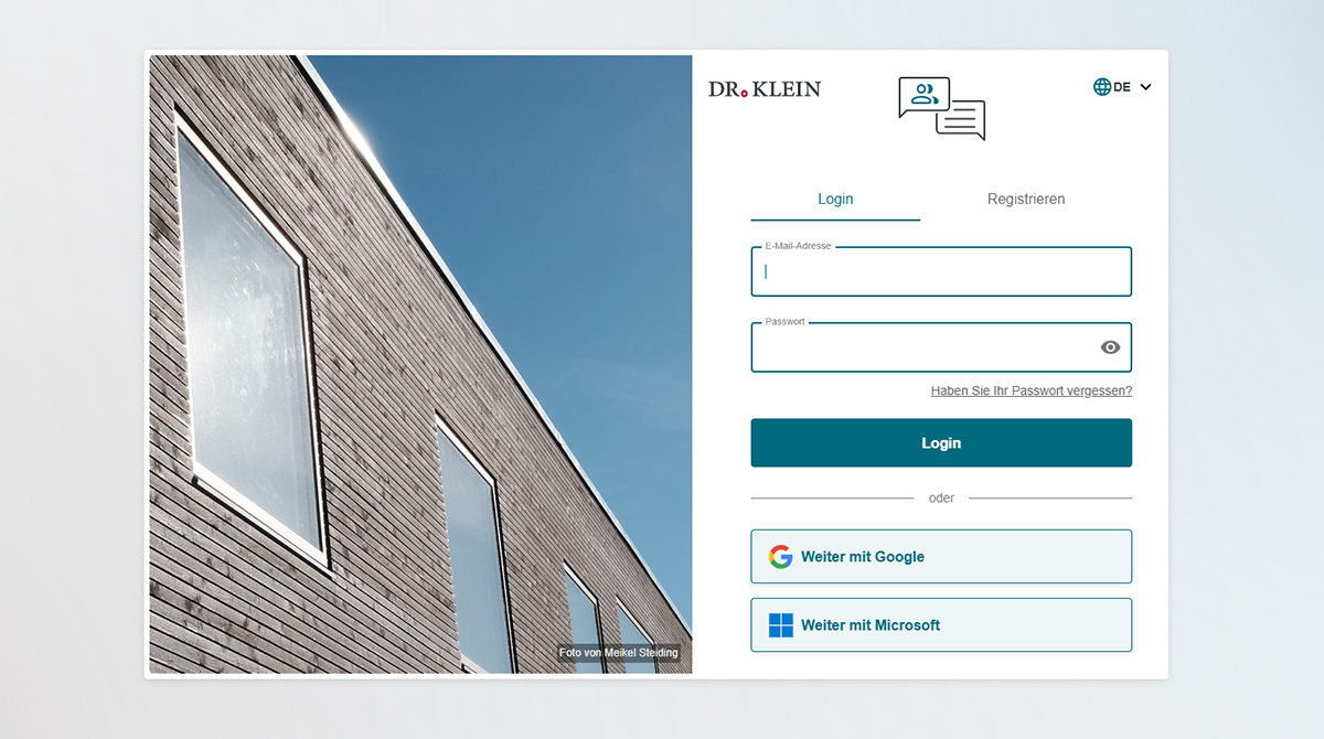 Partnerportal Intro-Screen