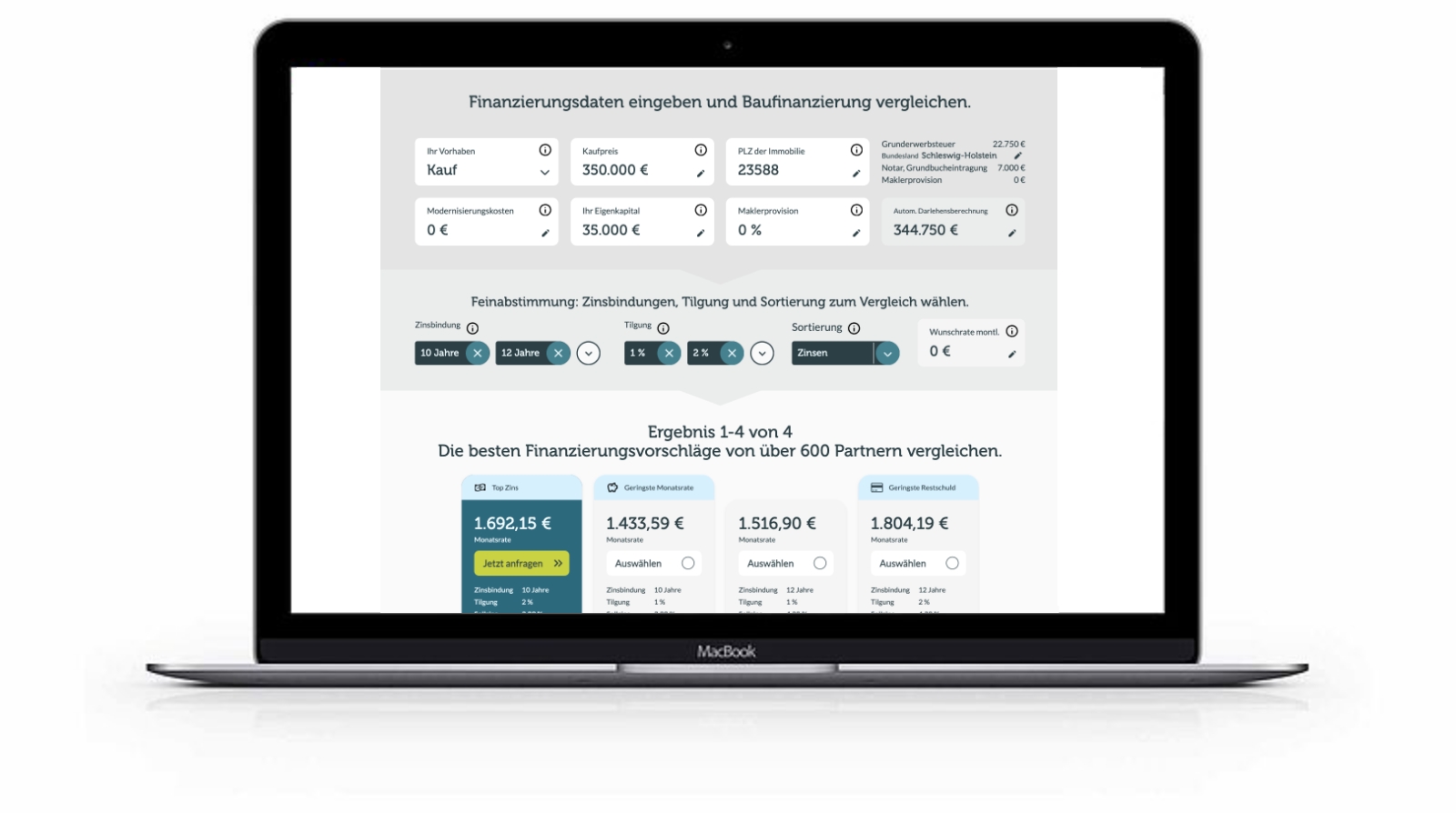 Bauzinsenrechner Dr. Klein