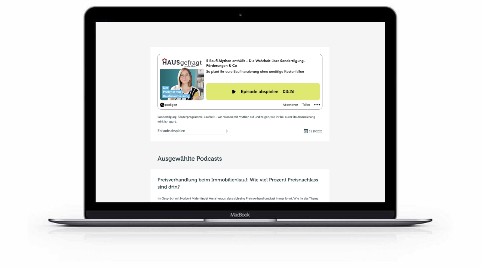 Podcast & Zinskommentar von Dr. Klein