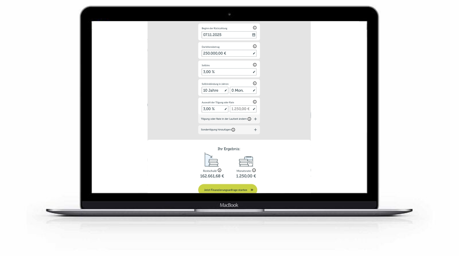 Tilgungsrechner von Dr. Klein